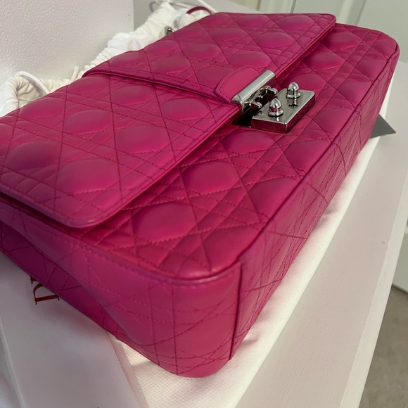 Christian Dior Fuchsia Cannage Quilted Lambskin Leather Miss Dior - Picture 3 of 15